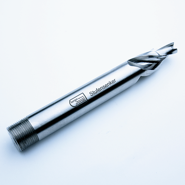 Metal drill with laser marking, showcasing precise engraving for industrial applications, relevant to Evright Industrial's laser marking services.